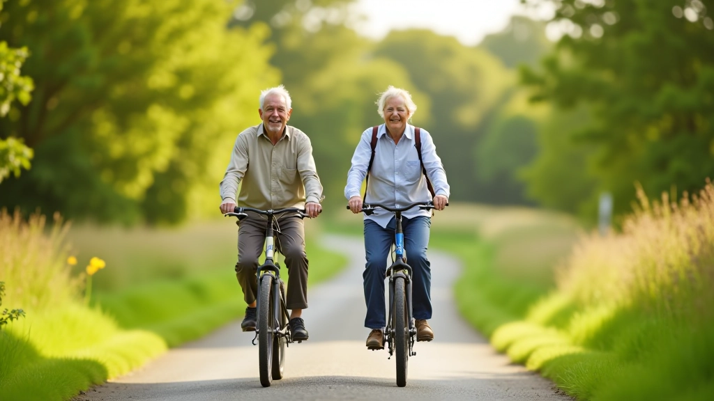 Active retirees enjoying the restored Barrow Way cycling route